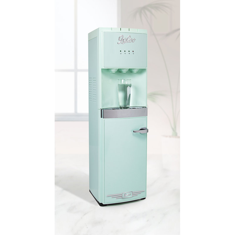 Igloo Retro Bottom Load Water Cooler Dispenser, Hot, Cold Water, Holds